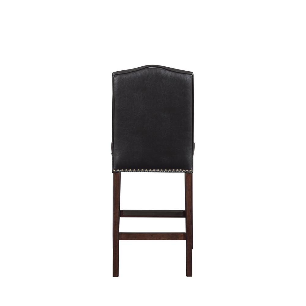 Carteret Brown Faux Leather Counter Stool. Picture 7