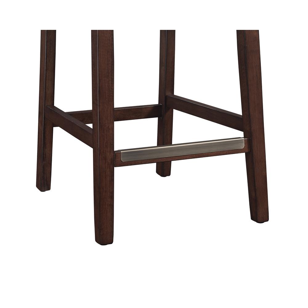 Carteret Brown Faux Leather Counter Stool. Picture 8