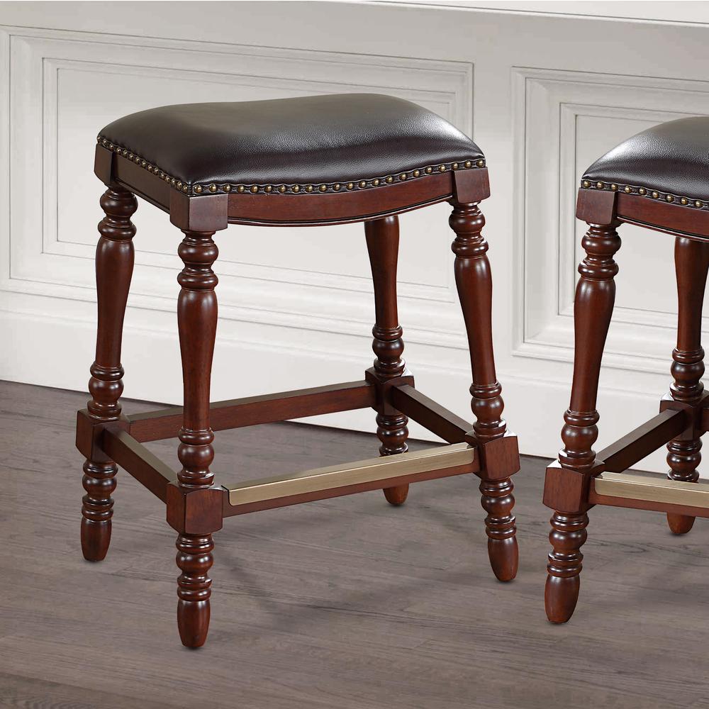 Chester Saddle Seat Counter Stool. Picture 3