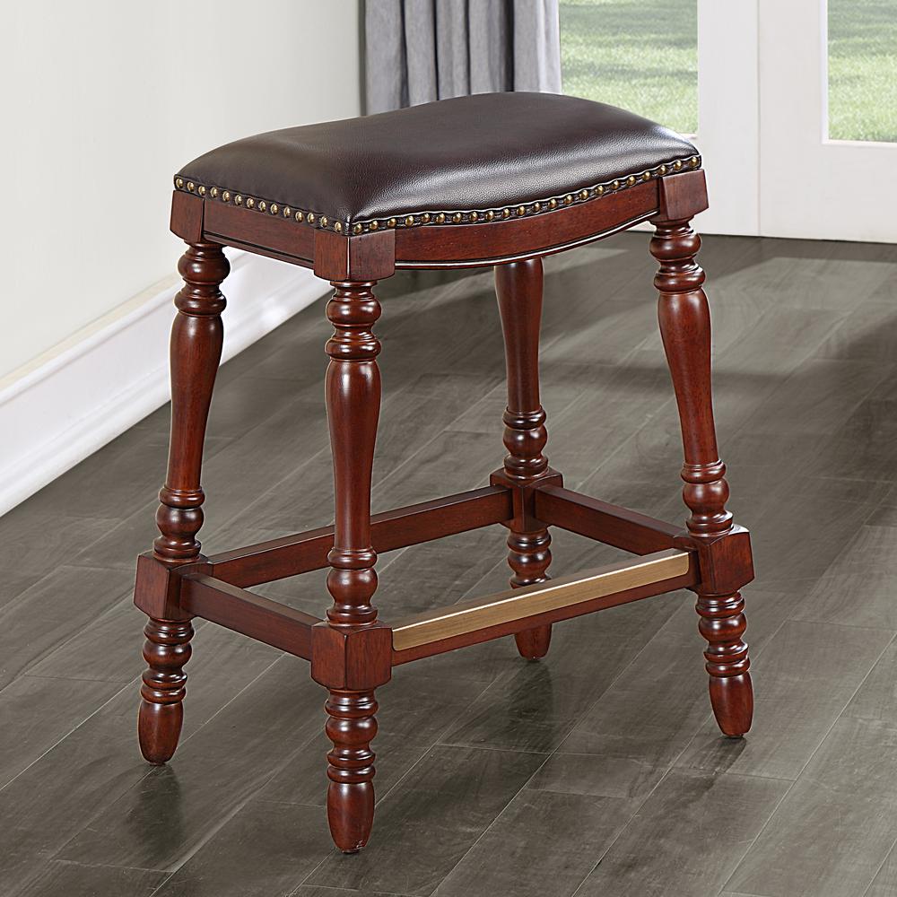 Chester Saddle Seat Counter Stool. Picture 6