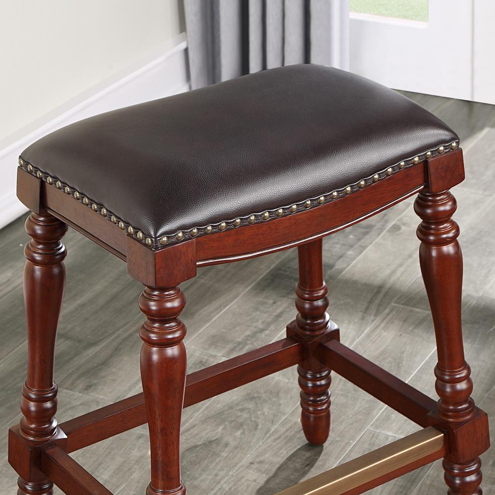 Chester Saddle Seat Counter Stool. Picture 8