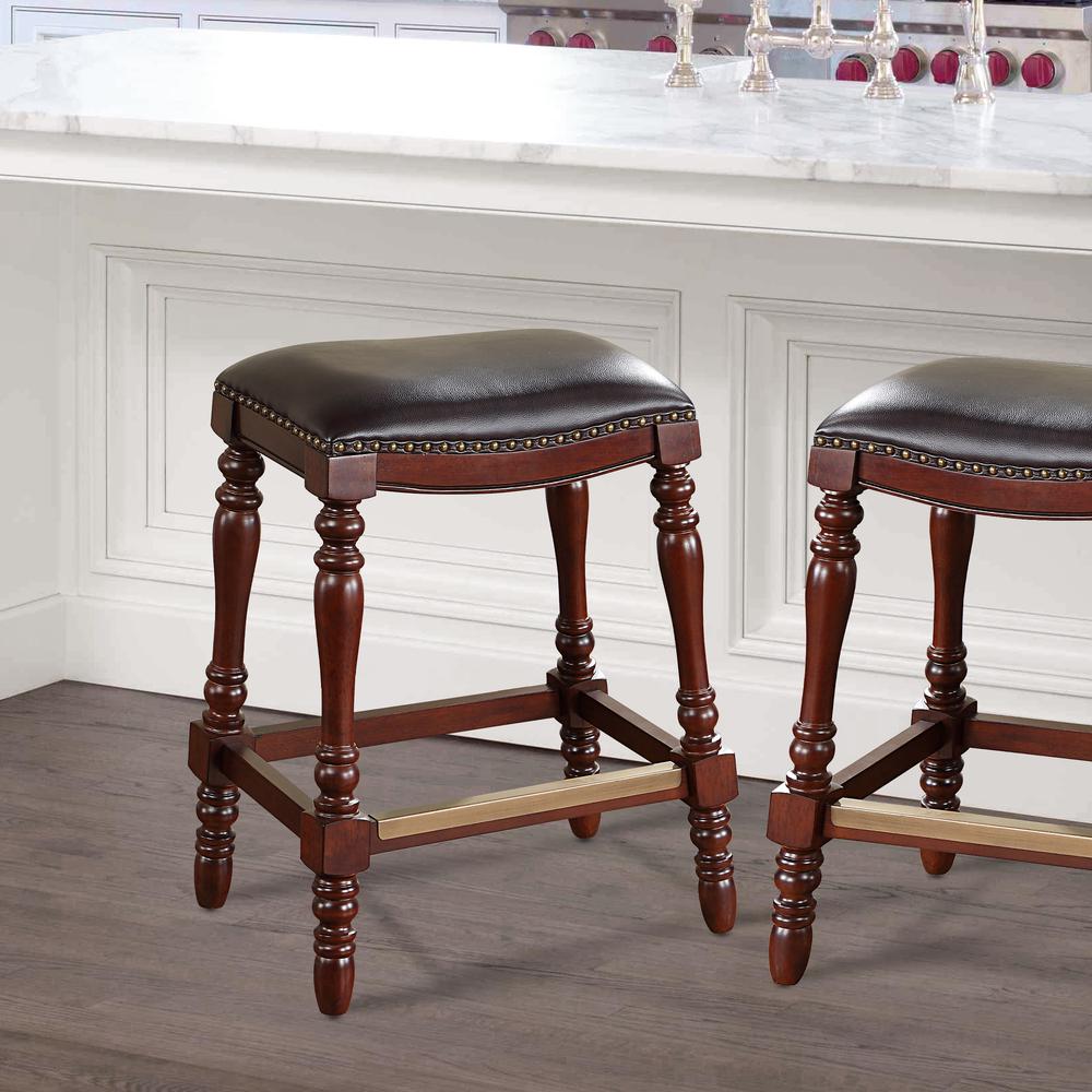 Chester Saddle Seat Counter Stool. Picture 9
