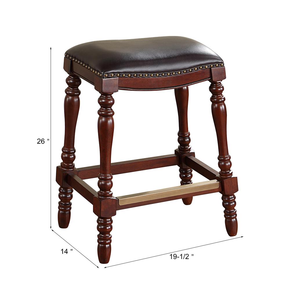 Chester Saddle Seat Counter Stool. Picture 1