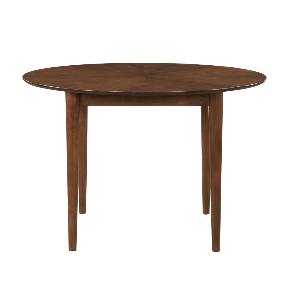 Bonito Walnut Finish Leg Dining Table. Picture 1