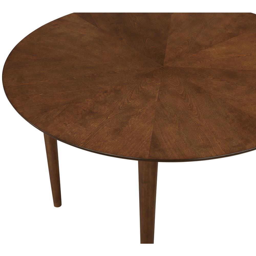 Bonito Walnut Finish Leg Dining Table. Picture 4