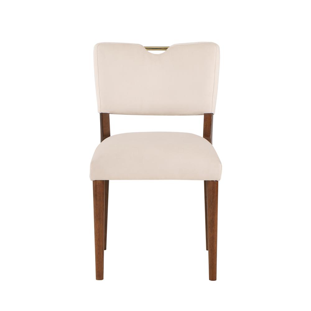 Bonito Sea Oat Velvet Dining Chair - Set of 2. Picture 3