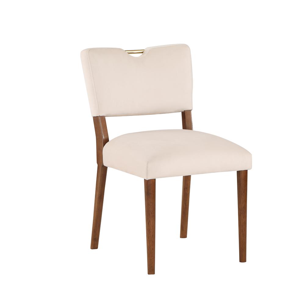 Bonito Sea Oat Velvet Dining Chair - Set of 2. Picture 1