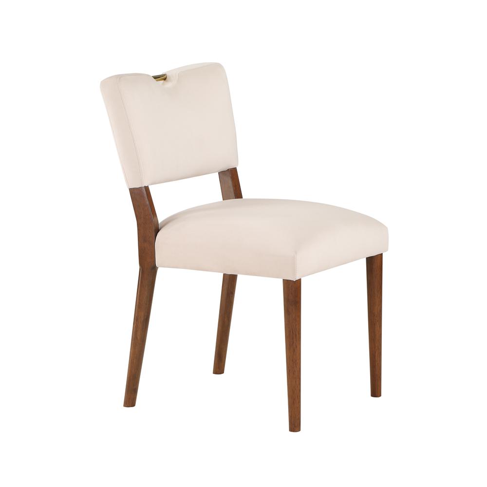 Bonito Sea Oat Velvet Dining Chair - Set of 2. Picture 4