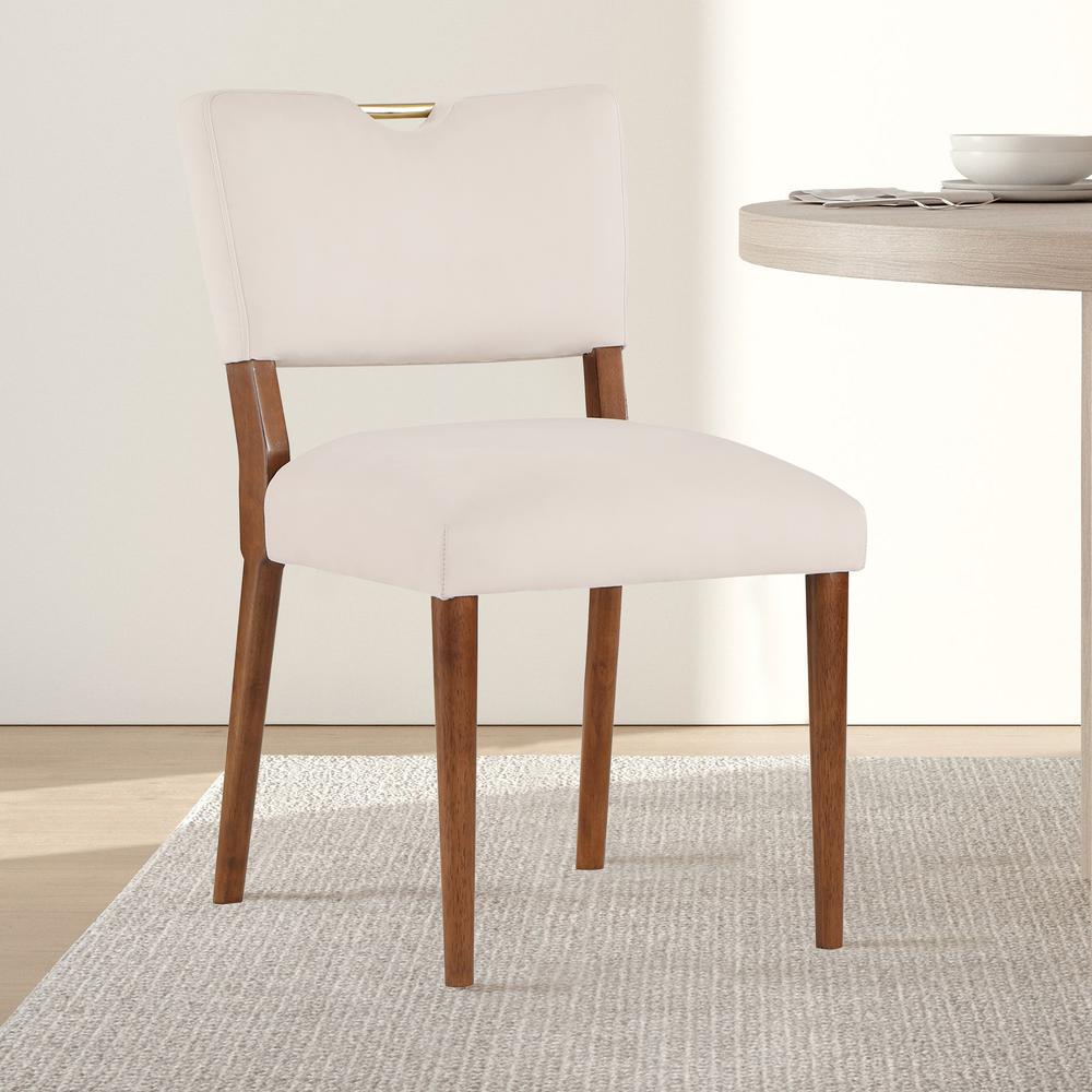 Bonito Sea Oat Velvet Dining Chair - Set of 2. Picture 17