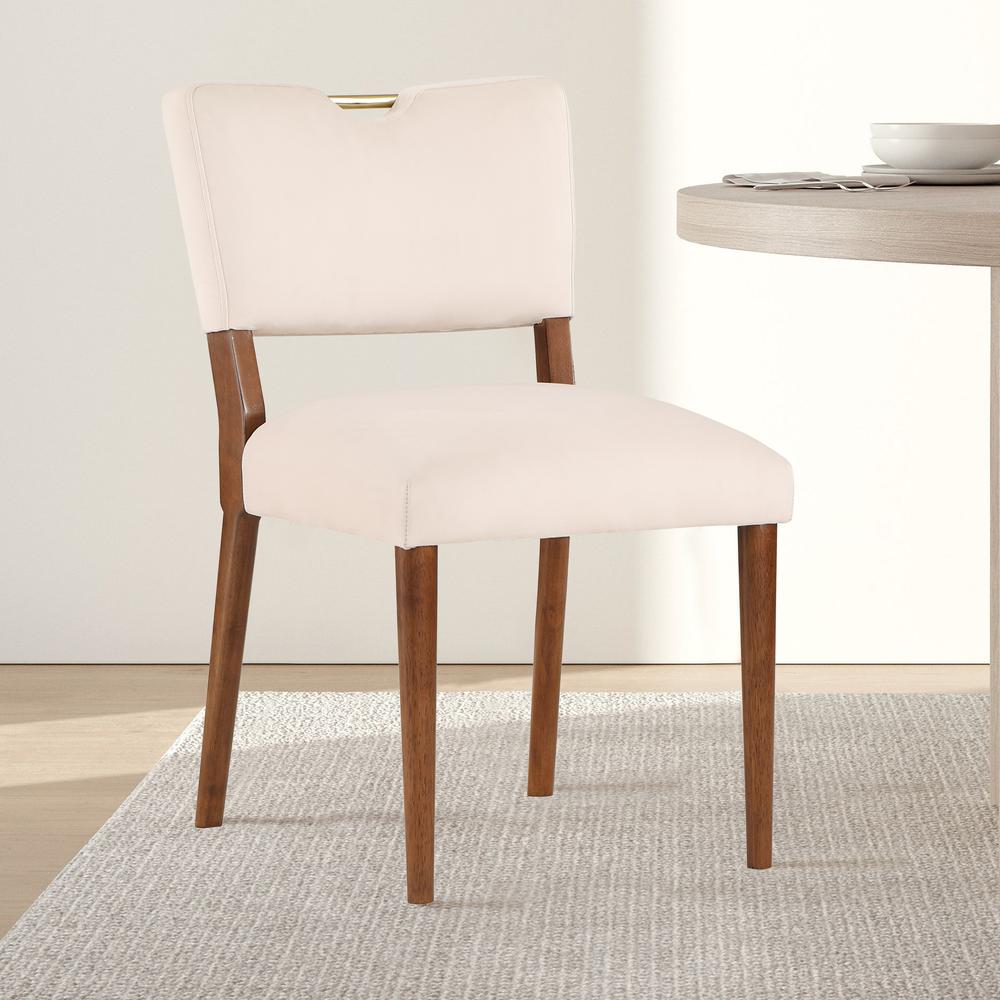 Bonito Sea Oat Velvet Dining Chair - Set of 2. Picture 18
