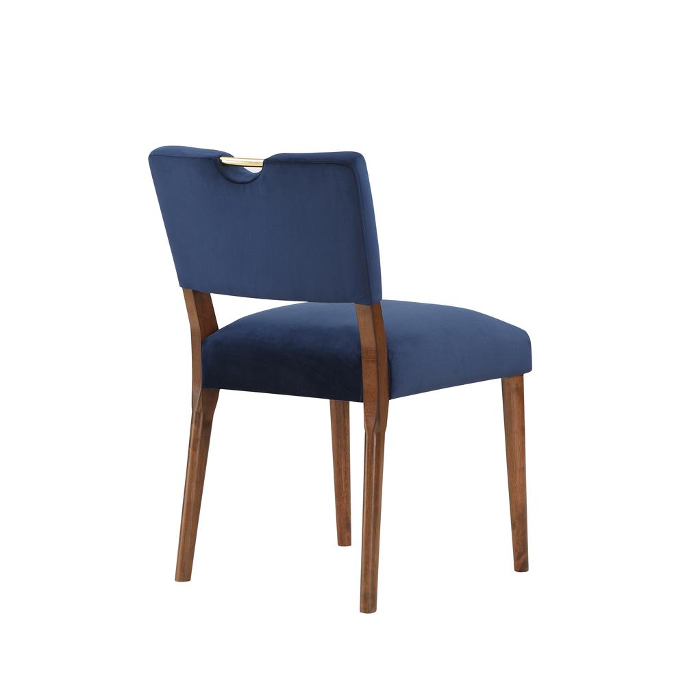 Bonito Navy Blue Velvet Dining Chair - Set of 2. Picture 7