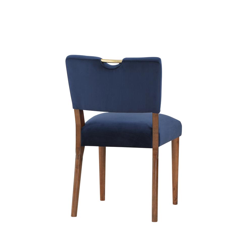 Bonito Navy Blue Velvet Dining Chair - Set of 2. Picture 8