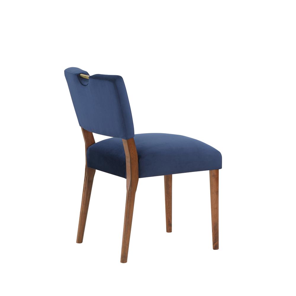 Bonito Navy Blue Velvet Dining Chair - Set of 2. Picture 13