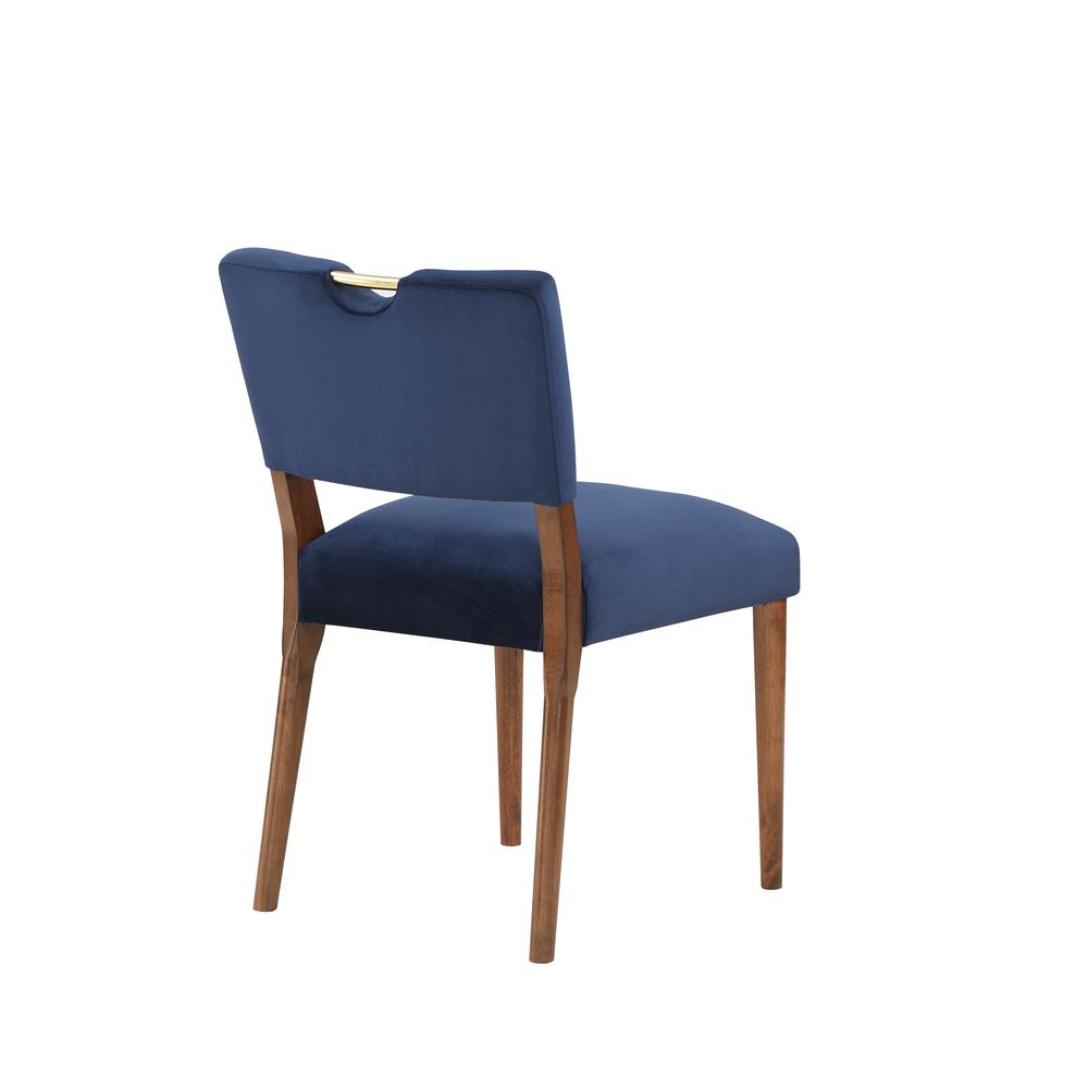 Bonito Navy Blue Velvet Dining Chair - Set of 2. Picture 14