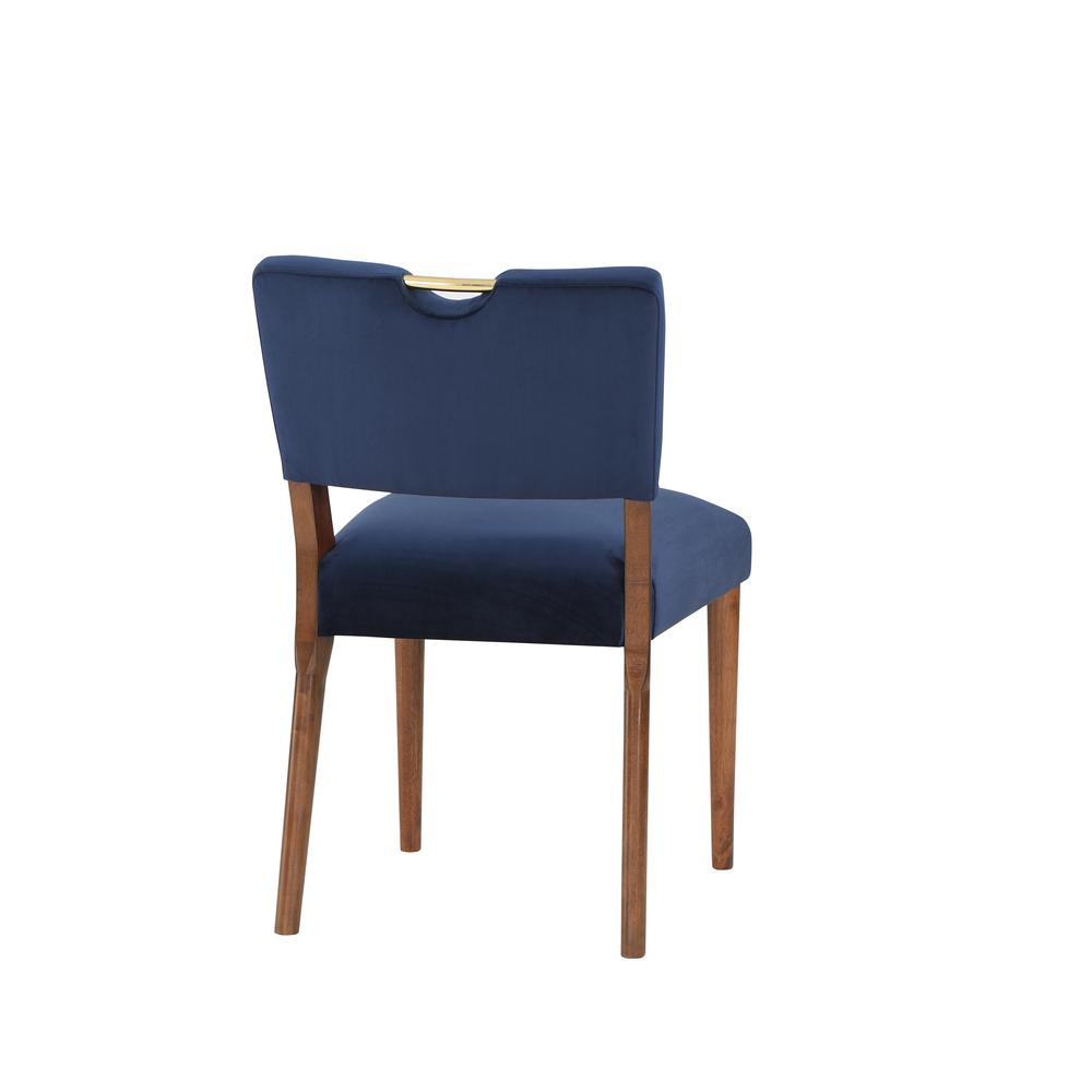 Bonito Navy Blue Velvet Dining Chair - Set of 2. Picture 15