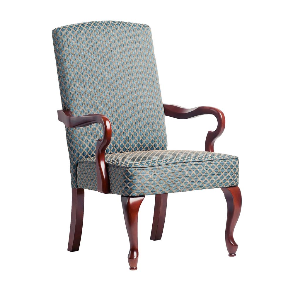 Derby Blue Gooseneck Arm Chair. Picture 1