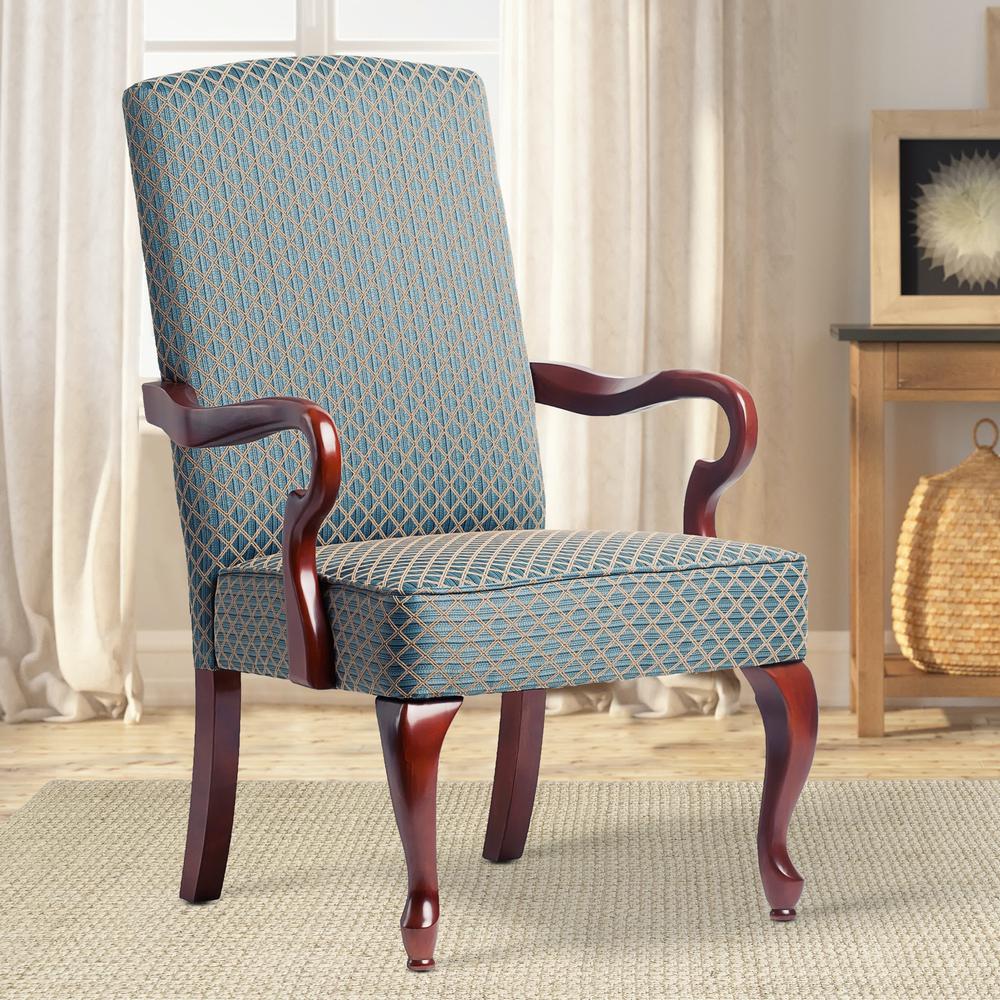 Derby Blue Gooseneck Arm Chair. Picture 3