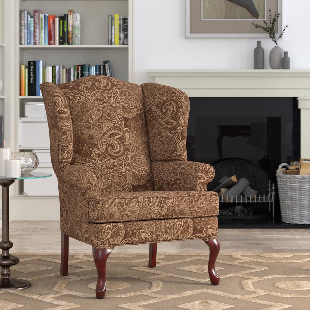 Paisley Coco Wing Back Chair. Picture 3
