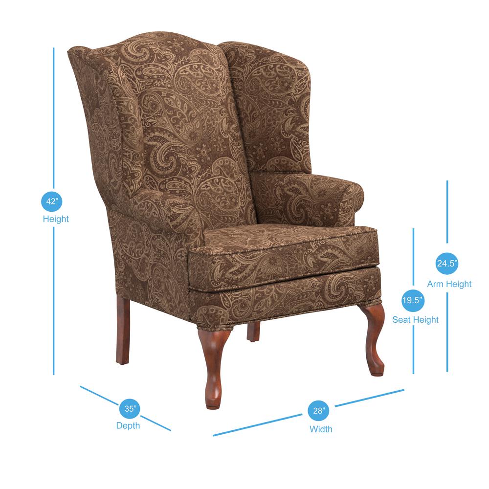 Paisley Coco Wing Back Chair. Picture 2
