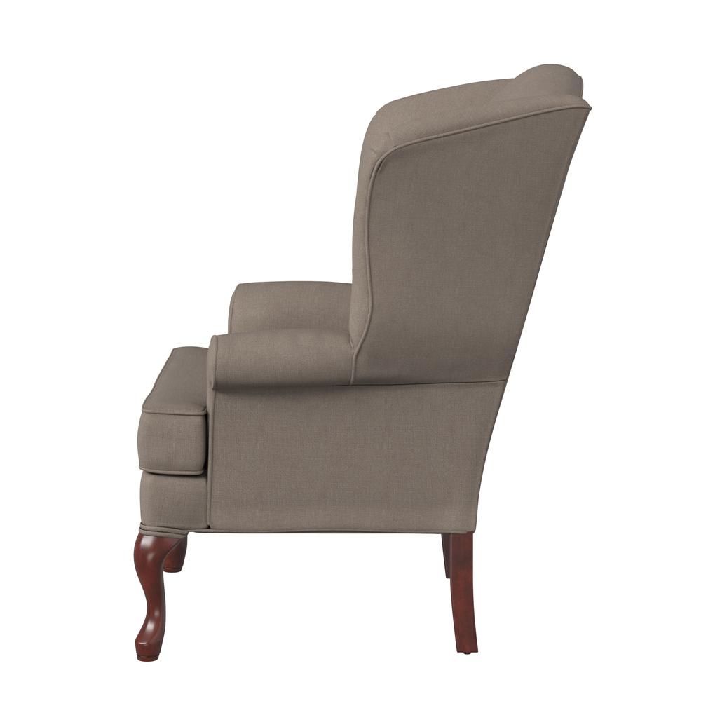 Erin Beige Wing Back Chair. Picture 3