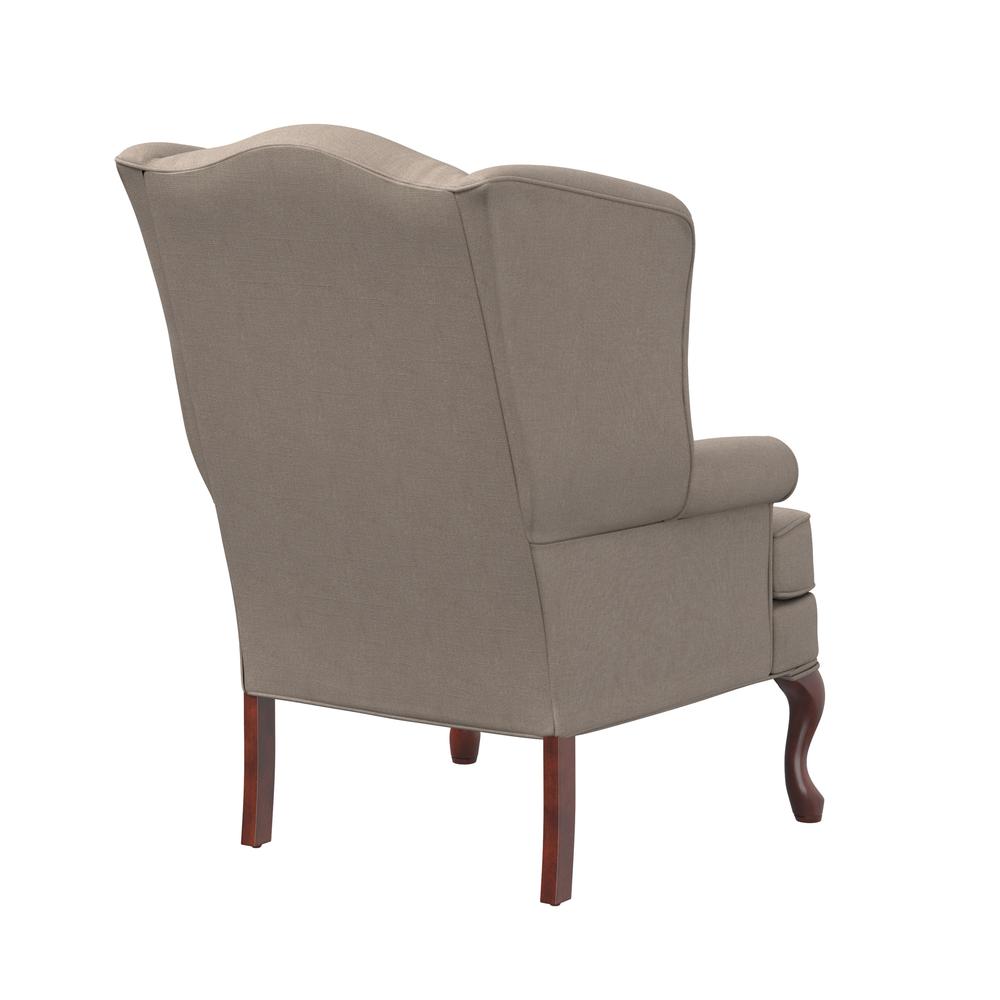 Erin Beige Wing Back Chair. Picture 4