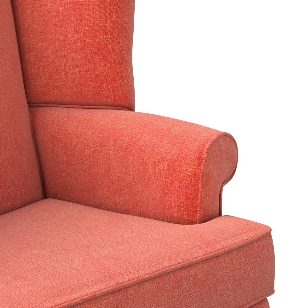 Crawford Coral Wing Back Chair. Picture 5