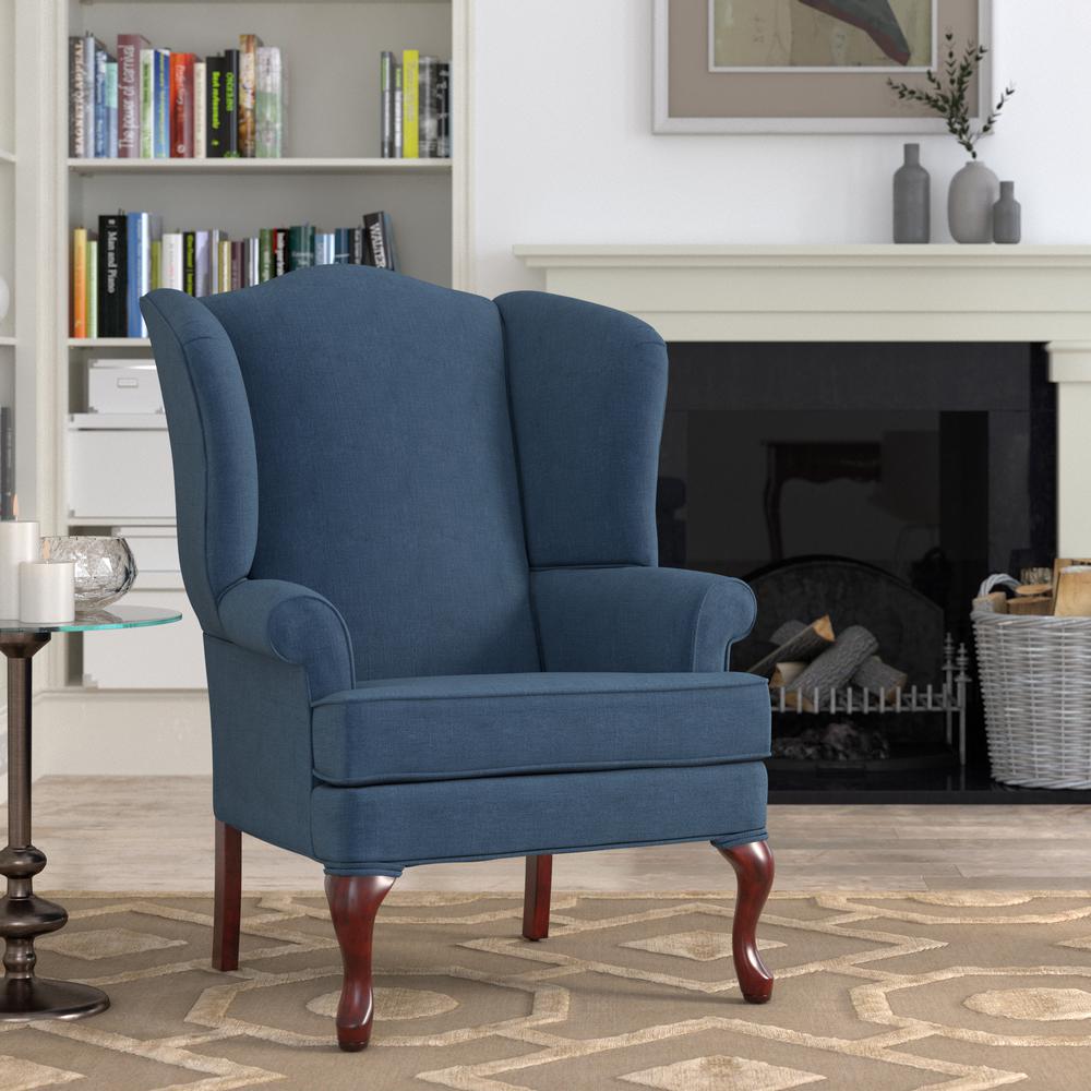Crawford Sky Wing Back Chair. Picture 7