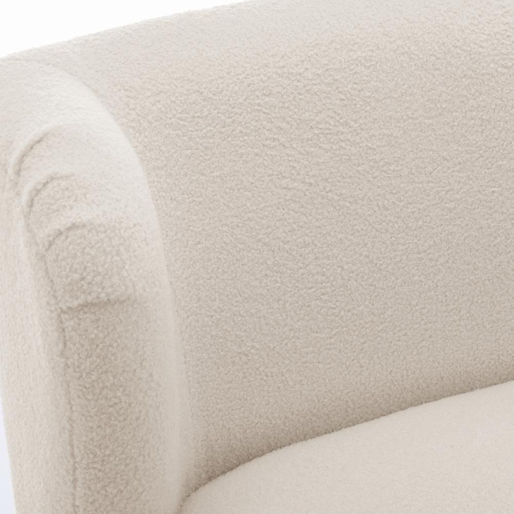 Vesper Boucle Accent Chair Milky White. Picture 12