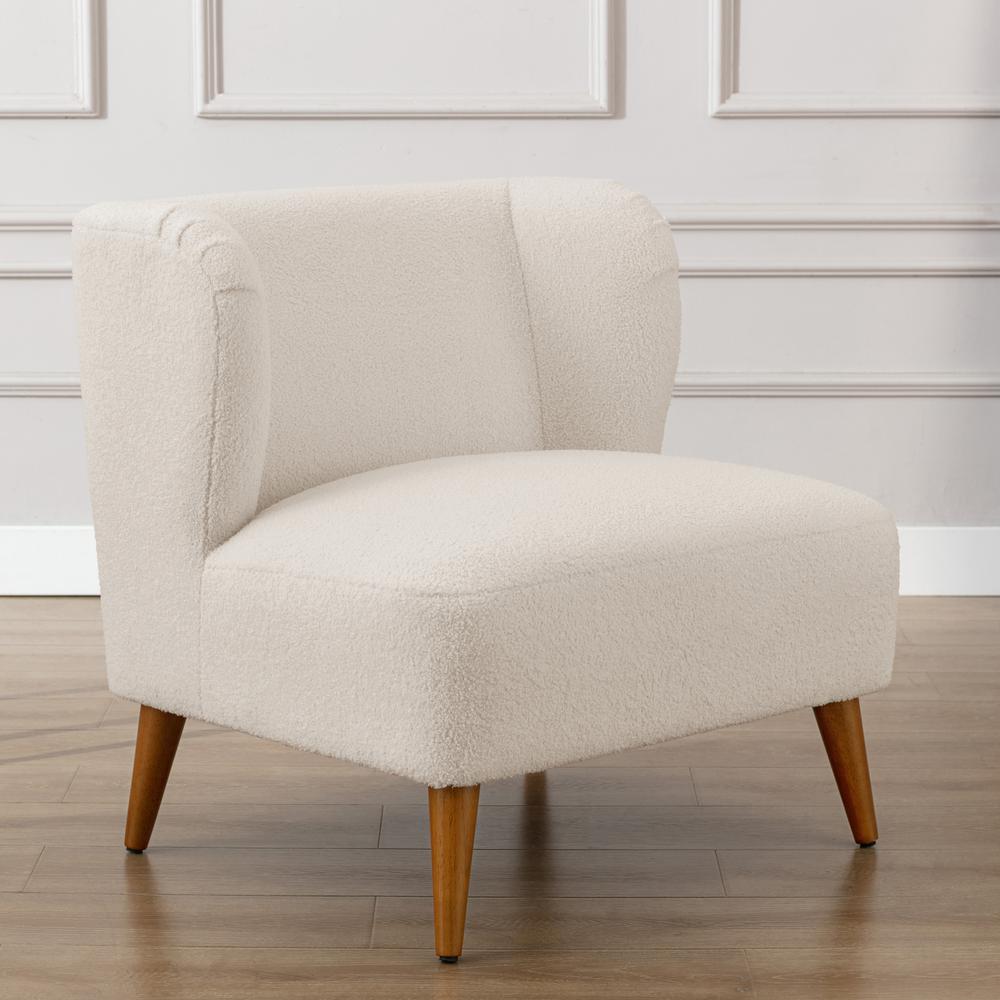 Vesper Boucle Accent Chair Milky White. Picture 14