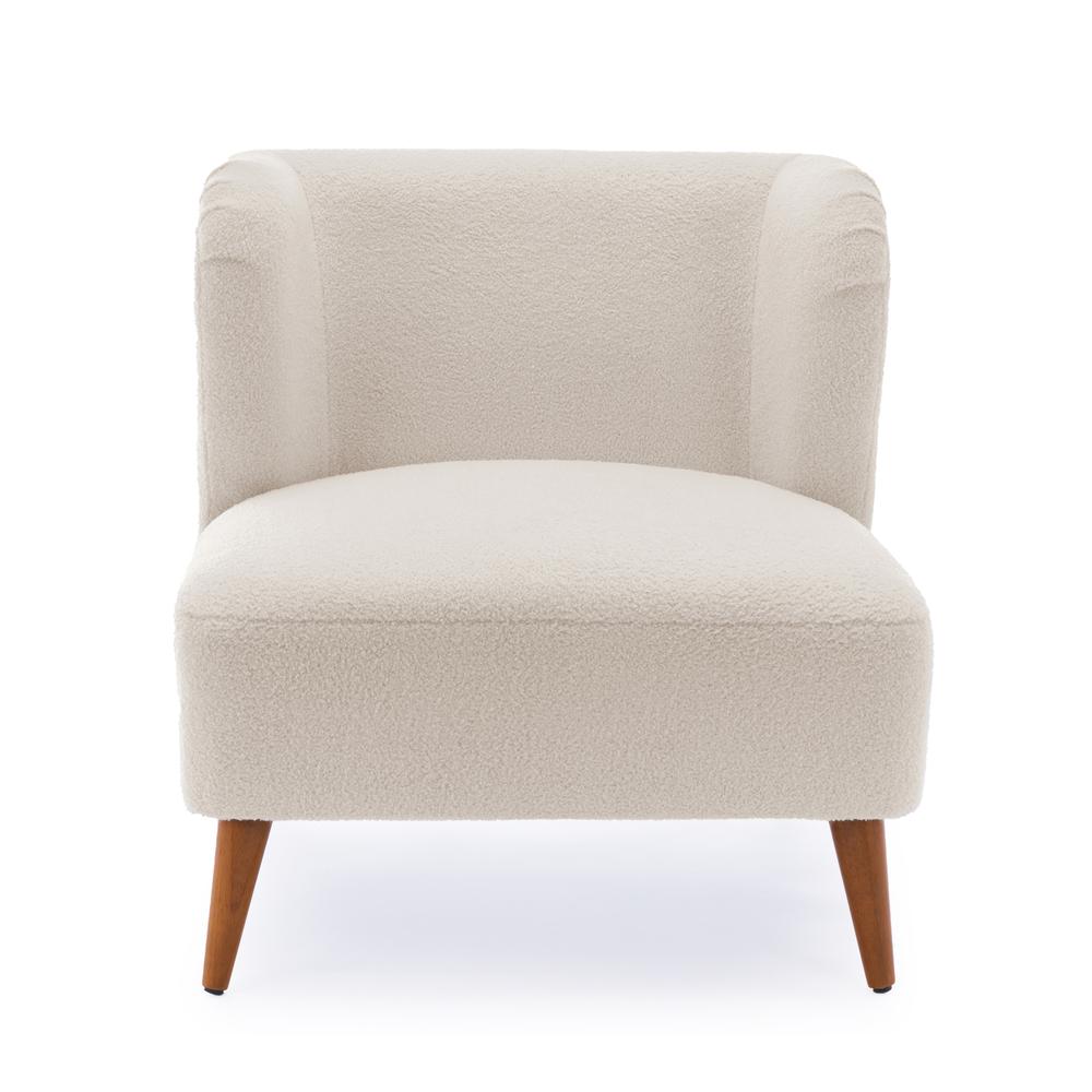 Vesper Boucle Accent Chair Milky White. Picture 6