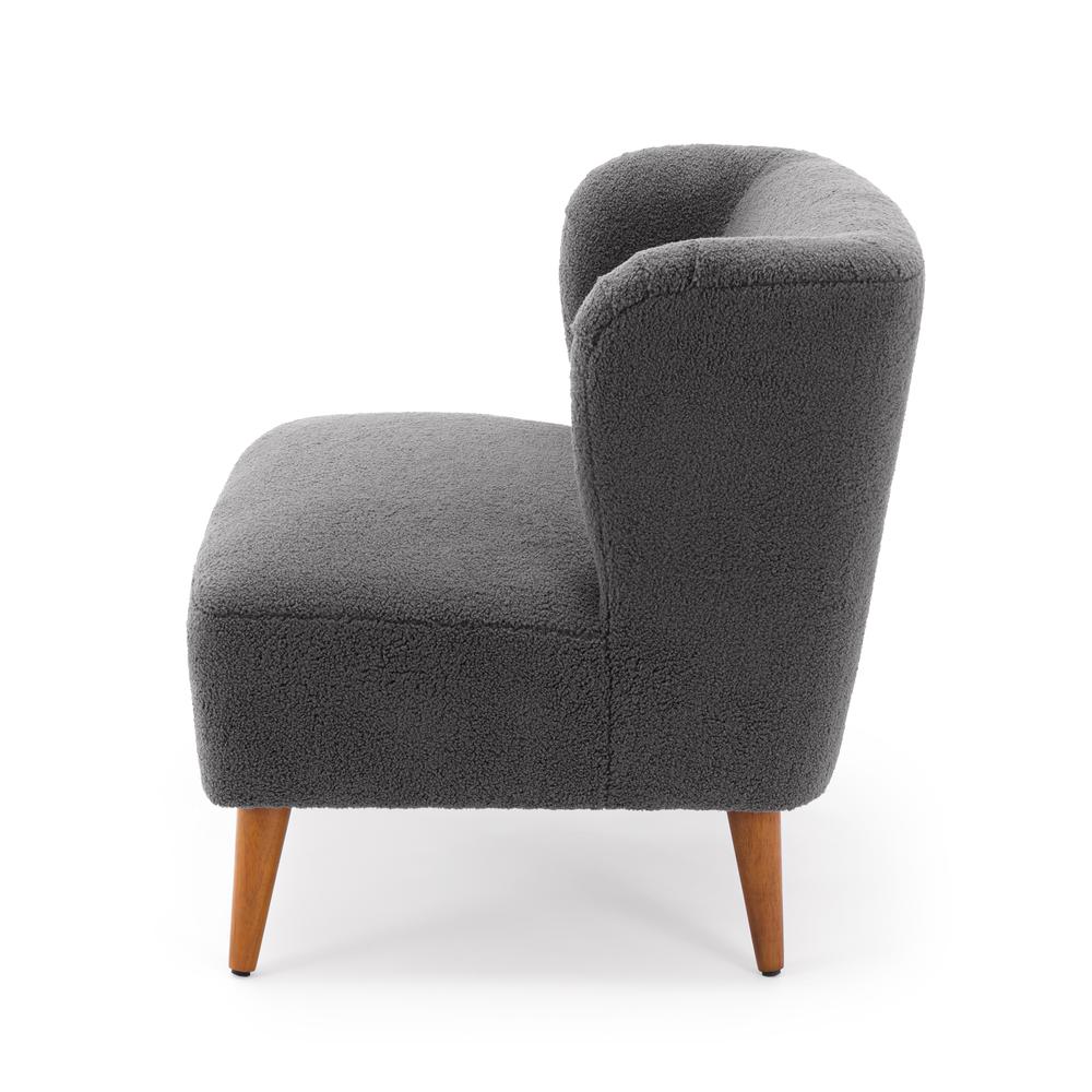 Vesper Boucle Accent Chair - Grey. Picture 11