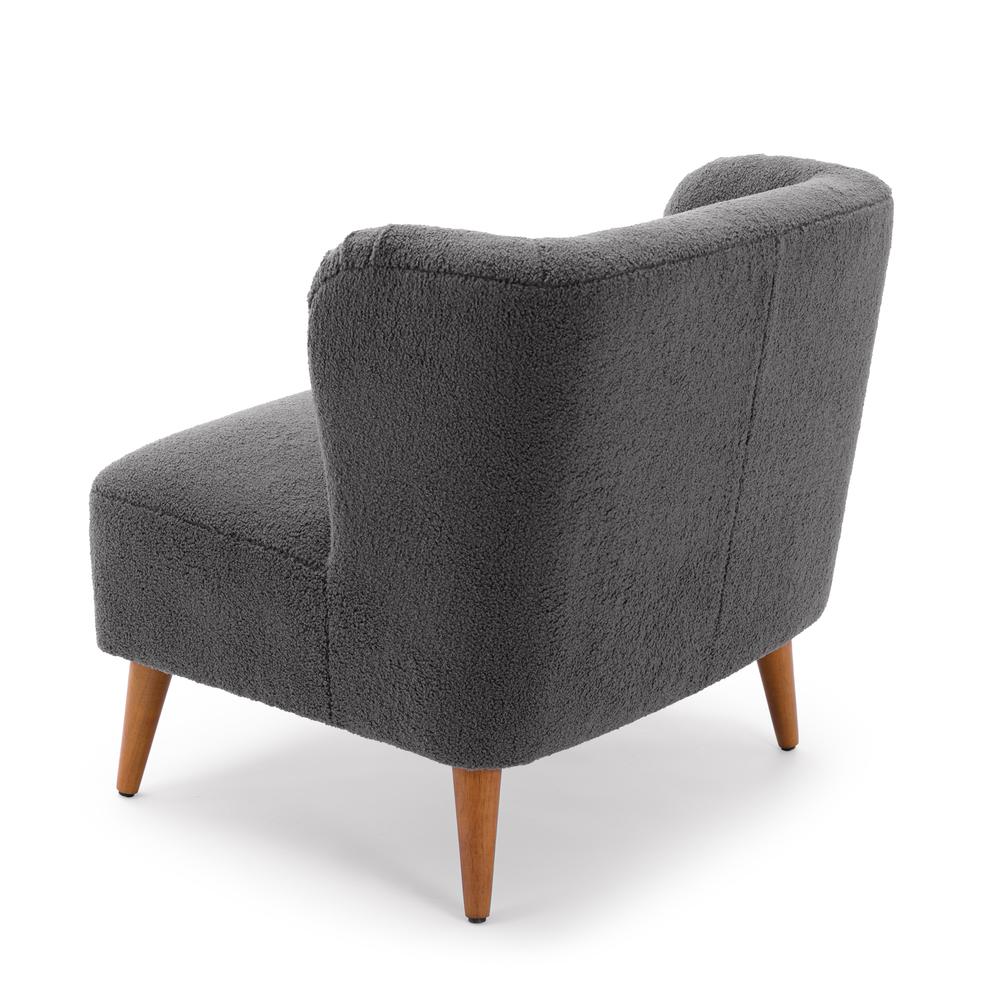 Vesper Boucle Accent Chair - Grey. Picture 12