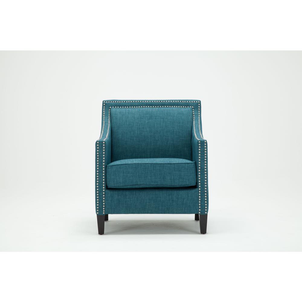 Taslo Teal Accent Chair. Picture 4