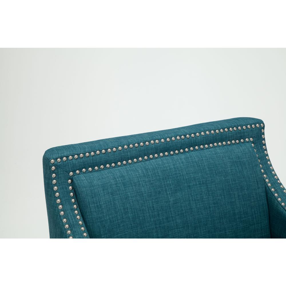 Taslo Teal Accent Chair. Picture 8