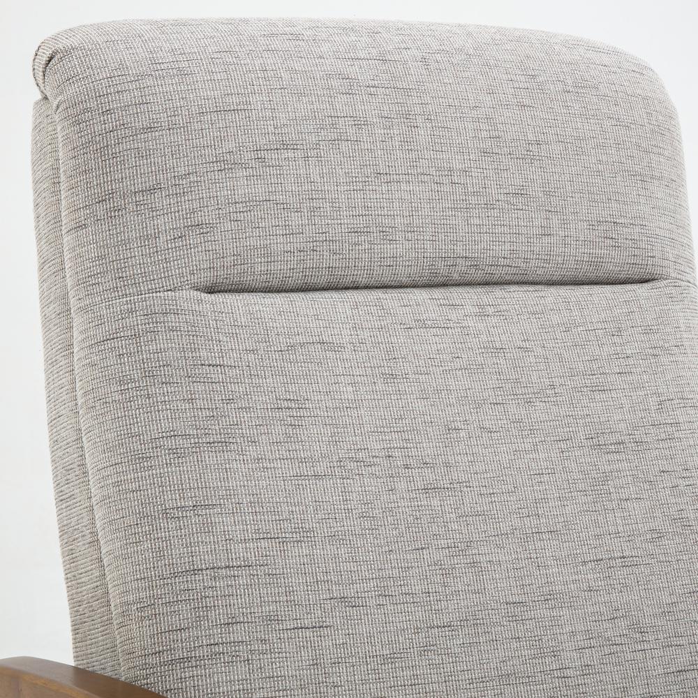 Terni Wood Arm Push Back Recliner in Performance Fabric - Sea Oat. Picture 9