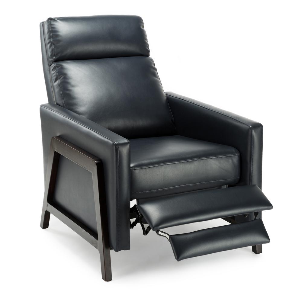 Maxton Push Back Recliner - Midnight Blue. Picture 3