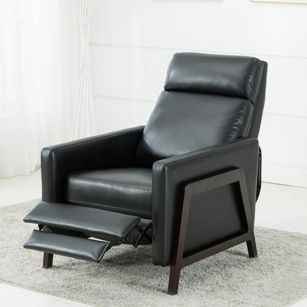 Maxton Push Back Recliner - Black. Picture 9