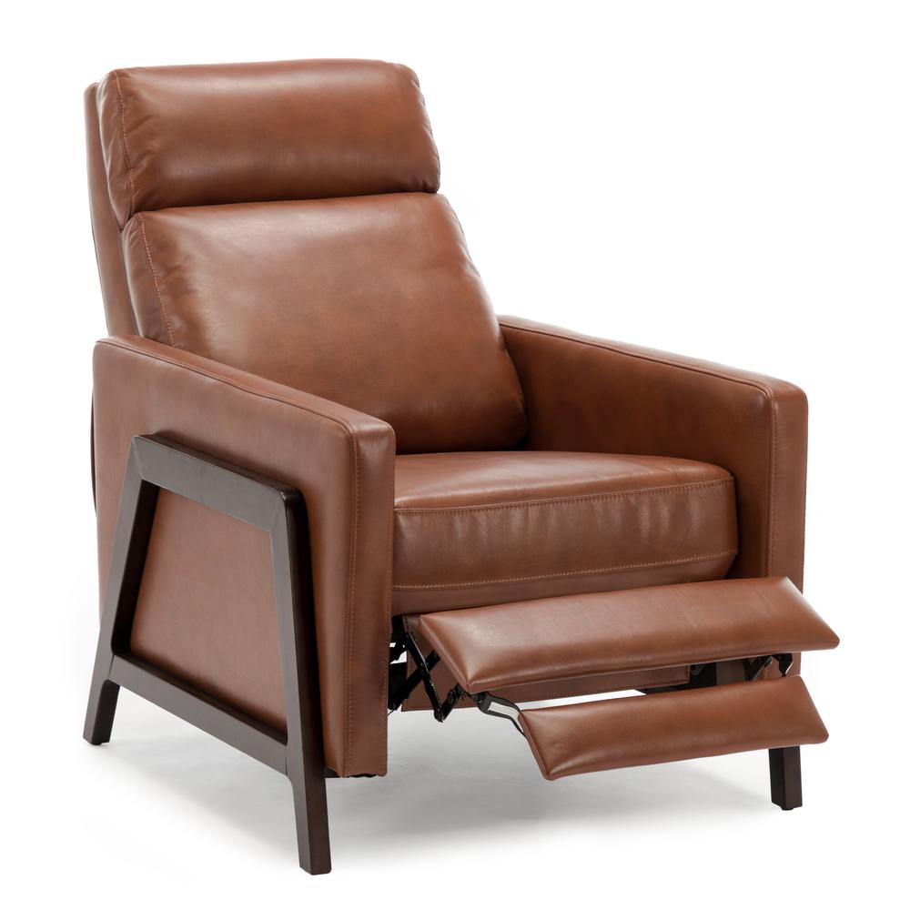 Maxton Push Back Recliner -Caramel. Picture 3