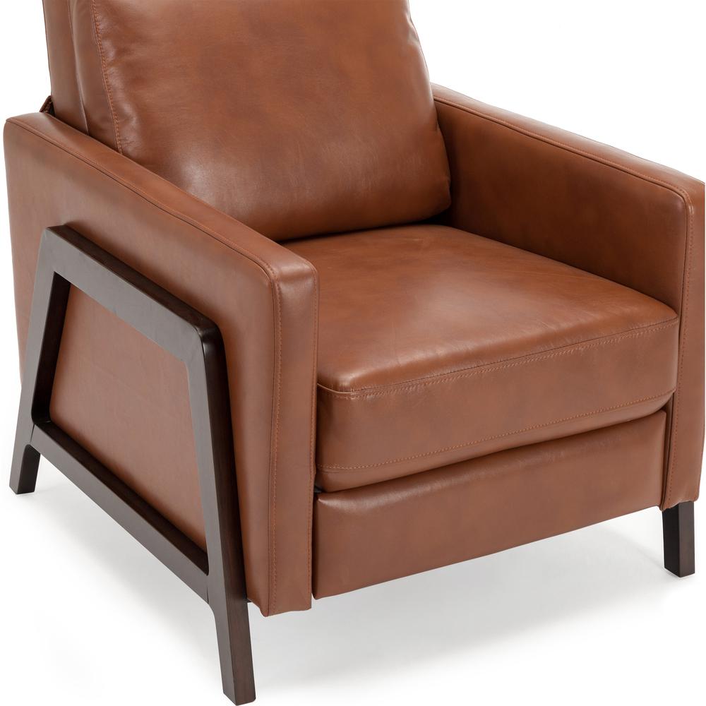 Maxton Push Back Recliner -Caramel. Picture 6
