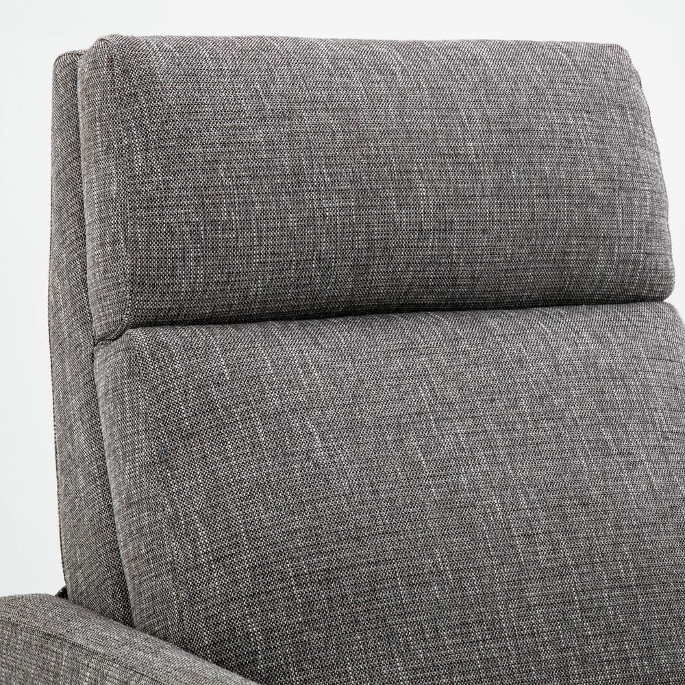 Veneto Push Back Recliner in Performance Fabric - Ashen Grey. Picture 16