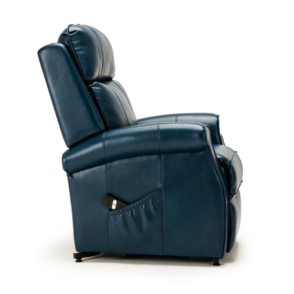 Lehman Navy Blue Traditional Lift Chair. Picture 7