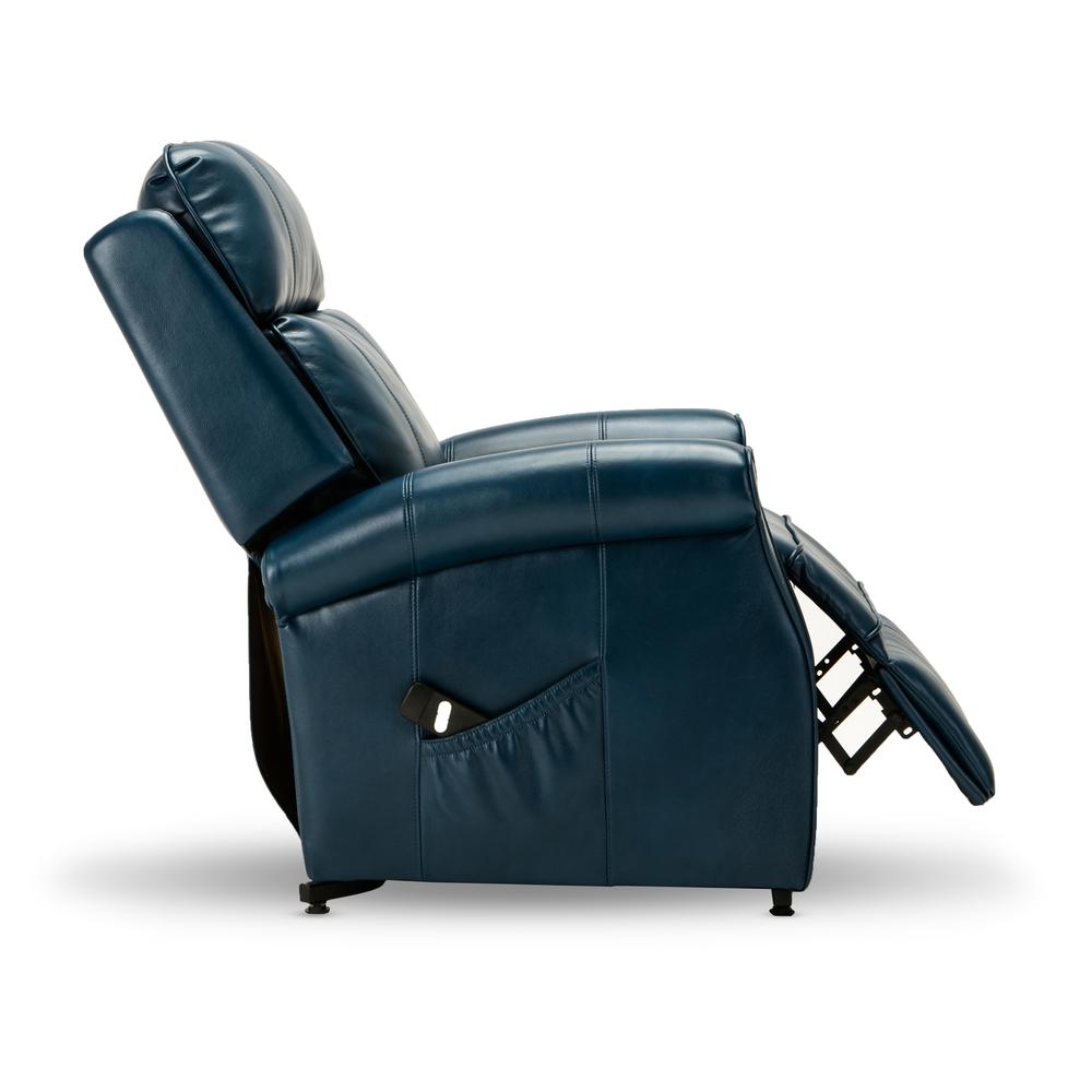 Lehman Navy Blue Traditional Lift Chair. Picture 8