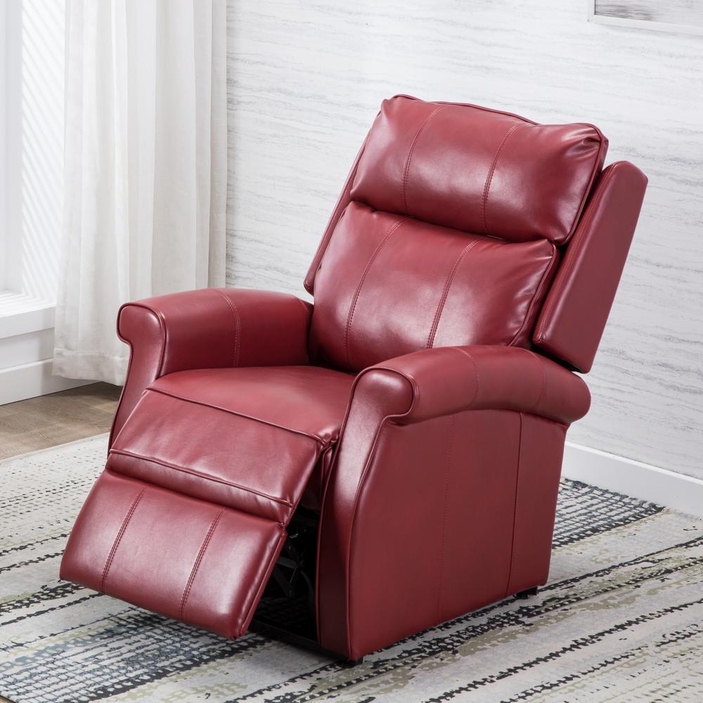 Lehman Red Traditional Lift Chair. Picture 1