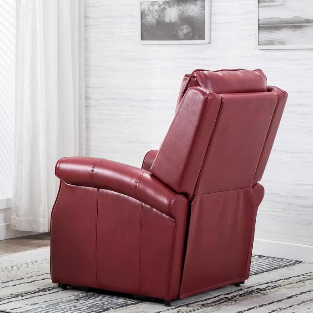 Lehman Red Traditional Lift Chair. Picture 6