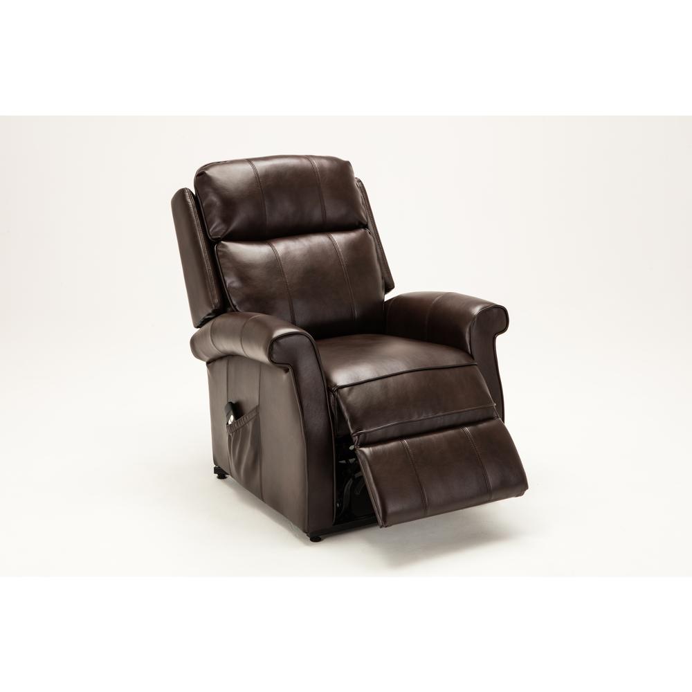 Lehman Brown Traditional Lift Chair. Picture 1