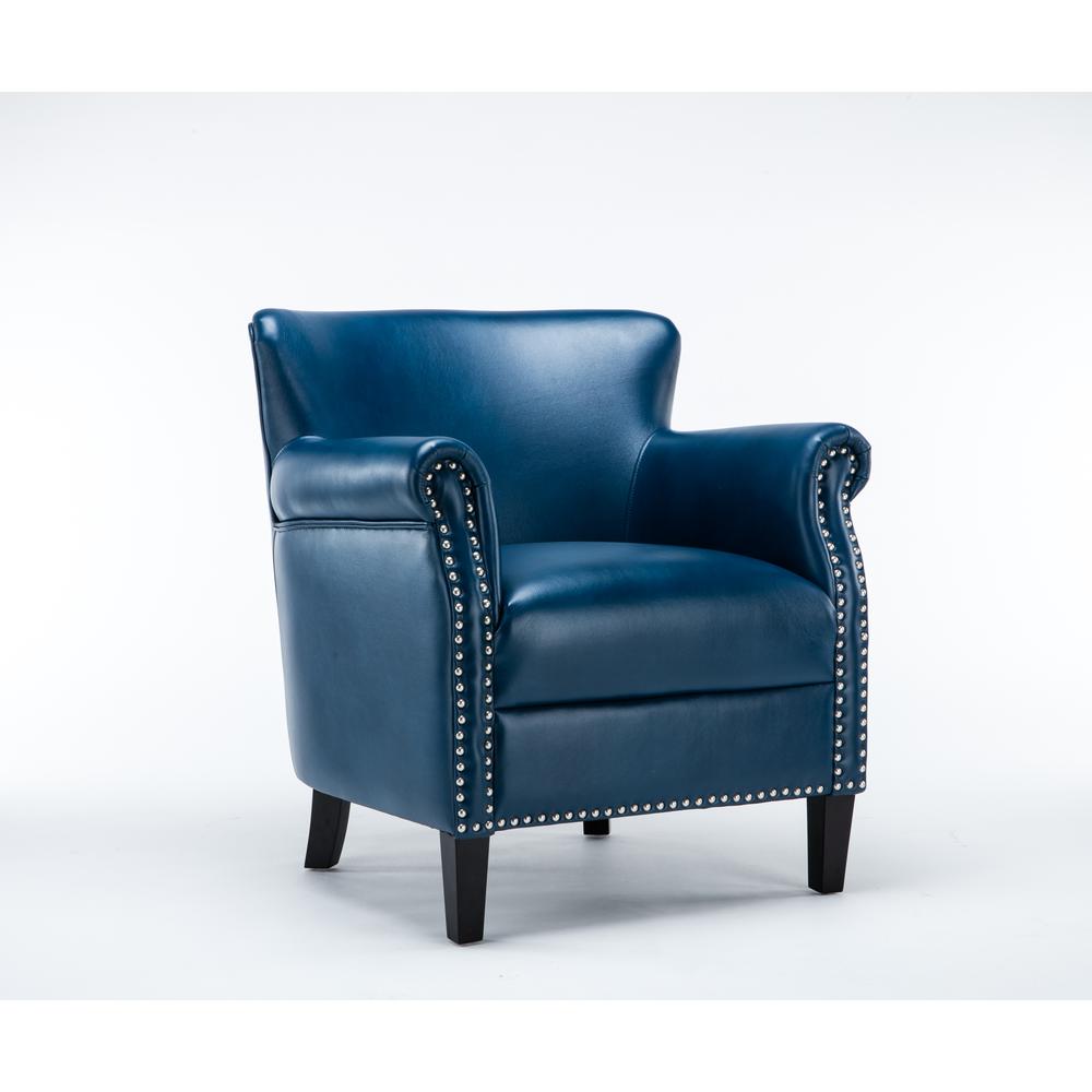 Holly Navy Blue Club Chair. Picture 2