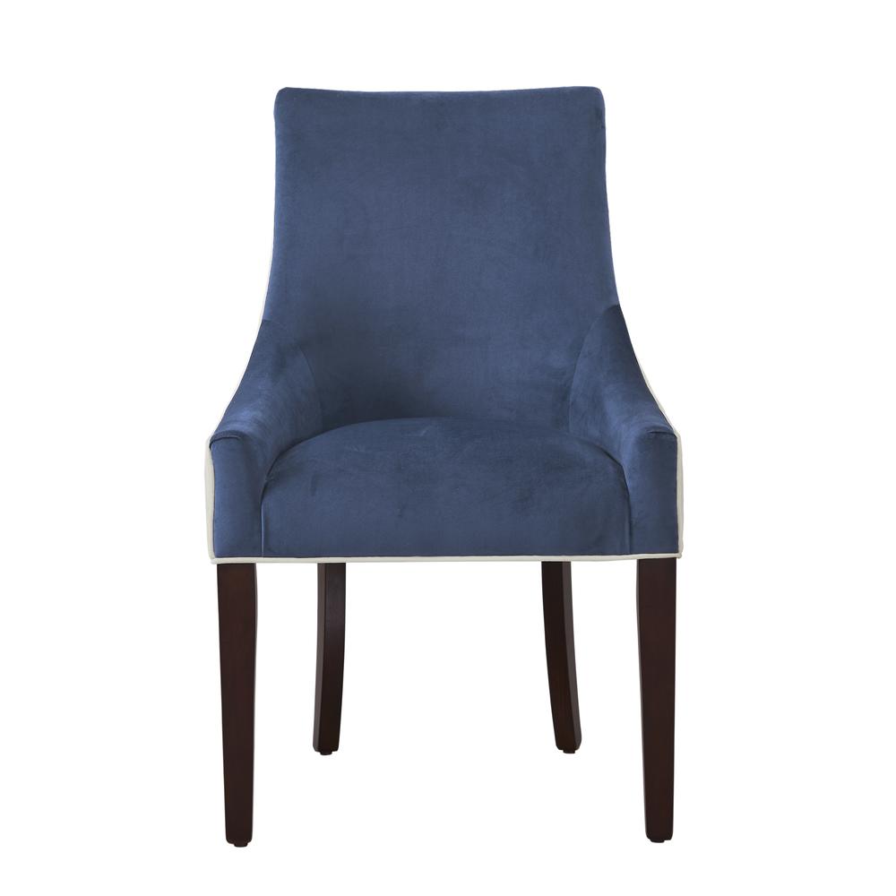 Jolie Upholstered Dining Chair -Navy Blue. Picture 6