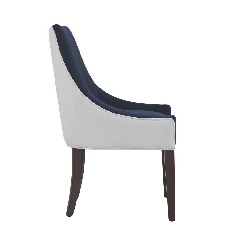 Jolie Upholstered Dining Chair -Navy Blue. Picture 8