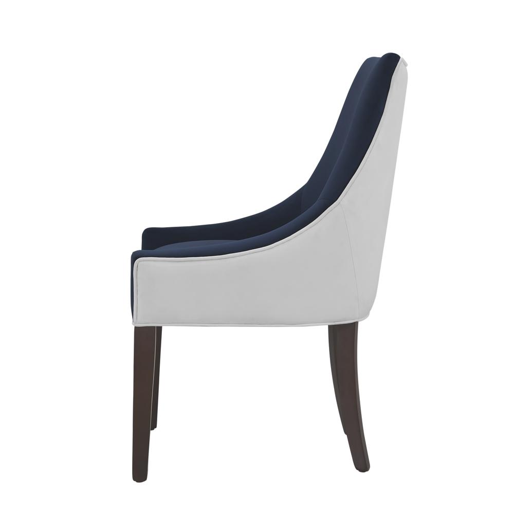 Jolie Upholstered Dining Chair -Navy Blue. Picture 9