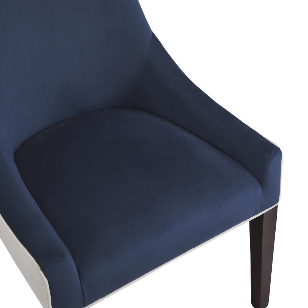 Jolie Upholstered Dining Chair -Navy Blue. Picture 10